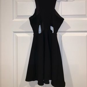 Black Mini Dress with Cut Out Details